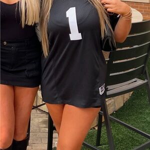 Black Number 1 Nebraska Jersey